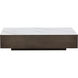 Lenay 66 X 33.75 inch White / Dark Bronze Coffee Table
